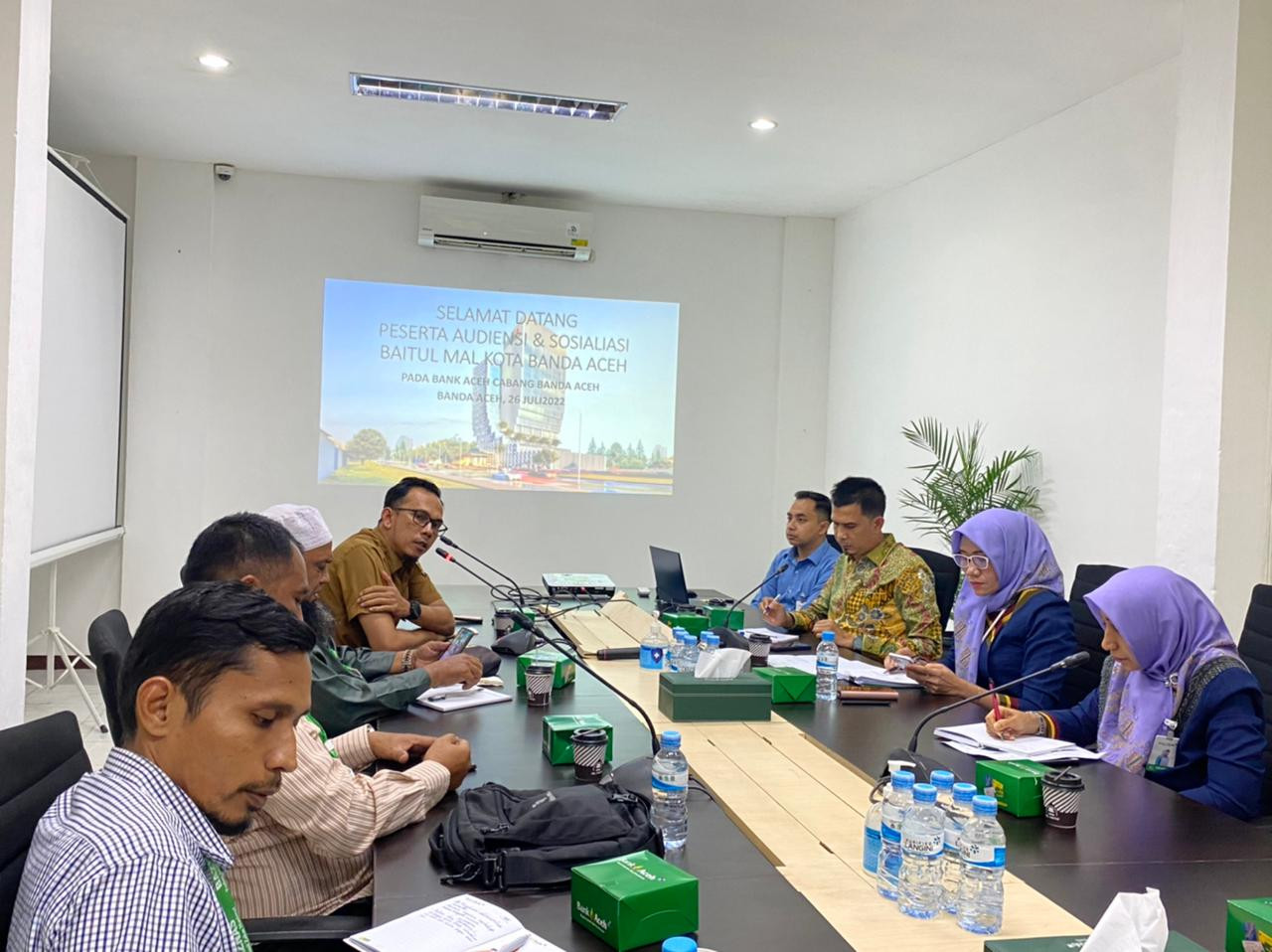 Audiensi dengan Bank Aceh Syariah, Baitul Mal Kota Banda Aceh akan hadir dalam aplikasi mobile Action